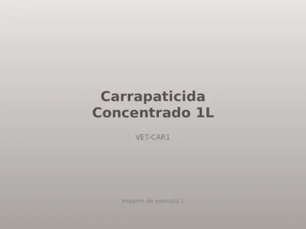 Carrapaticida Concentrado 1L