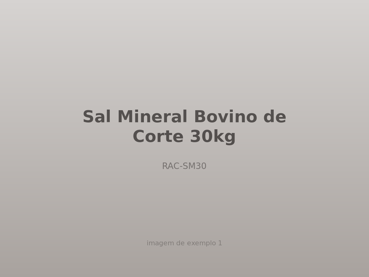 Sal Mineral Bovino de Corte 30kg