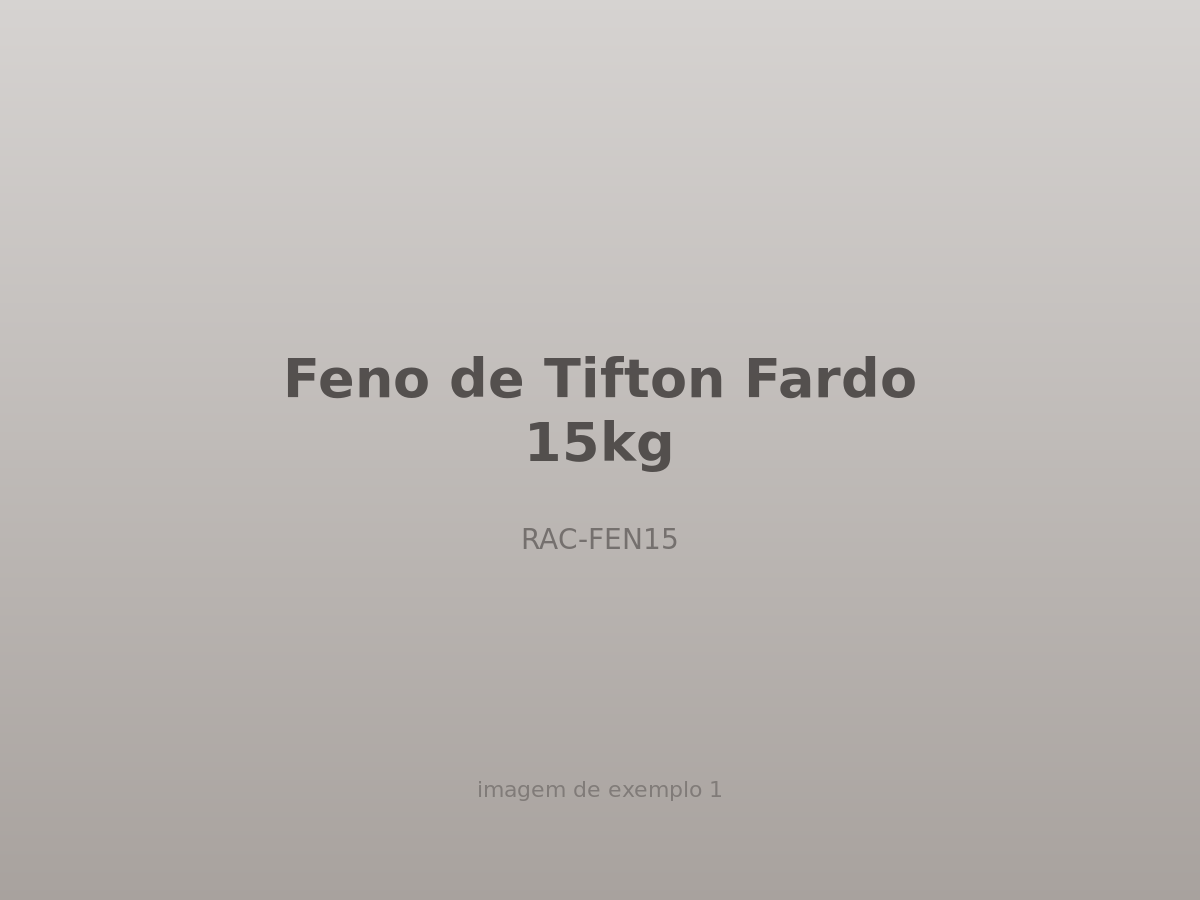 Feno de Tifton Fardo 15kg