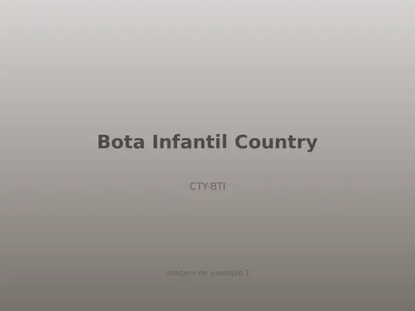Bota Infantil Country