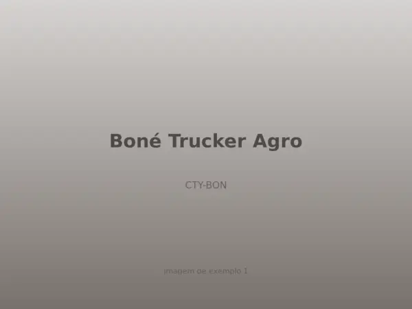 Boné Trucker Agro