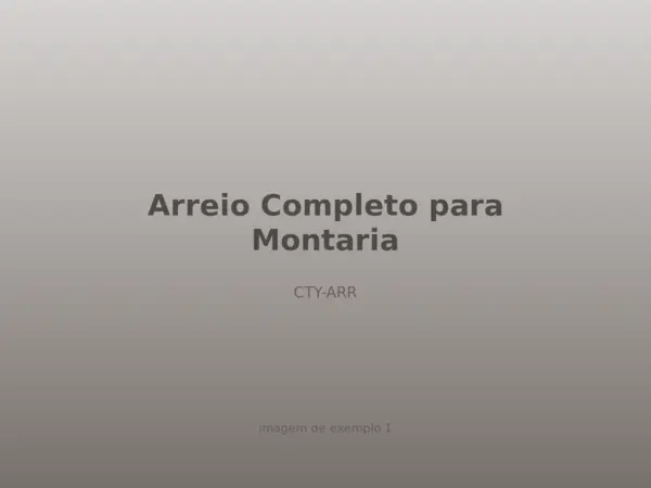 Arreio Completo para Montaria
